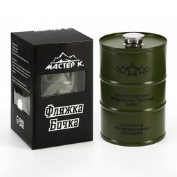 Фляжка Стратегический продовольственный, нержавеющая сталь, 700 мл, 25 oz