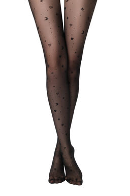 Колготки фантазийные CONTE MOON Колготки c рисунками nero - Conte elegant фото 3