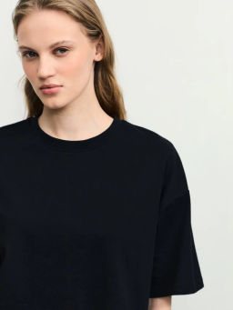 Базовая футболка оверсайз из хлопка / Zarina фото 7