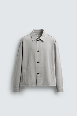 HERRINGBONE BOXY FIT OVERSHIRT - Zara фото 7