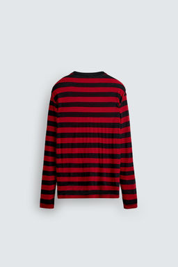 CONTRAST STRIPED T-SHIRT - Zara фото 8
