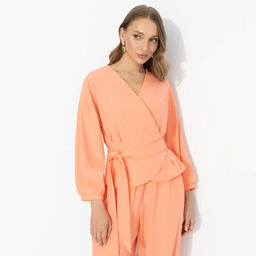 Блуза, освежающая лицо, Восхитительные охваты (теплый коралл)