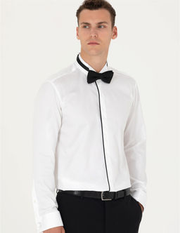 Beyaz Slim Fit Smokin G_mlek