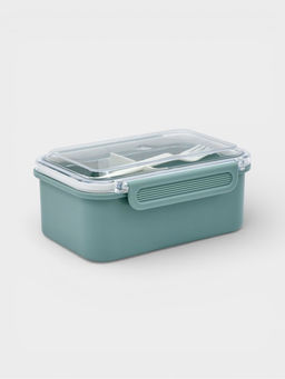 Ланч - бокс, контейнер для еды «Нордик», с приборами, 2 ячейки, 700 мл, 17×12.5×7, пластик, МИКС