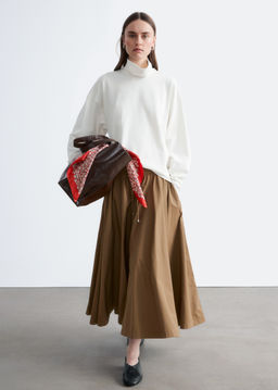 Falda midi voluminosa con cord?n de ajuste - H&m фото 5