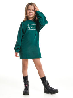 Платье миди стильное для праздников и утренников UD 8054 т.зеленый - Mini maxi фото 5