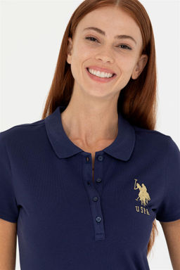 Женское темно-синее вязаное платье - U.s. polo assn фото 2