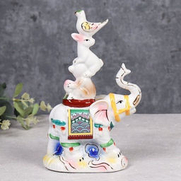 Статуэтка Пирамида: слон, обезьяна, заяц и птица 12х6х21 см / W439 /уп 32/ - Галеонтрейд фото 3