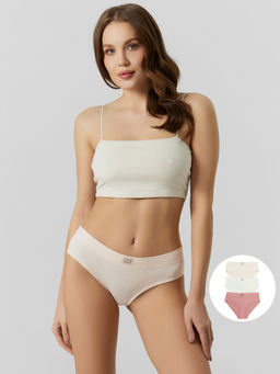 Цена за 2 штуки! Трусы слипы женские в наборе, 3 шт