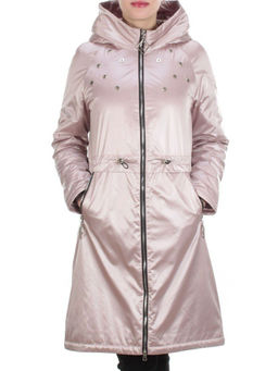 F03 PINK Куртка демисезонная женская (100 гр. синтепон) - Фабричный китай фото 2
