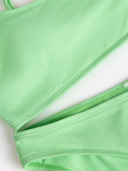 ACOOLA /  Костюм купальный детский для девочек Senzza салатовый  фото 4