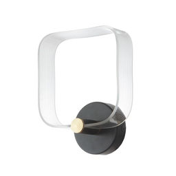 Бра «Кворум» LED 8 Вт 3000-6000К черный 25×20×6 см