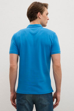 Erkek Kobalt Mavi Basic Ti__rt