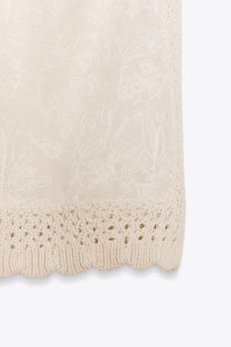 COMBINED STRAP KNIT TOP - Zara фото 8