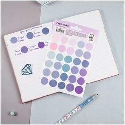 Наклейки на листе "Trecker dots blue" (MS_41673, MESHU) 12*21см