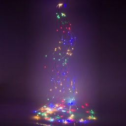 Гирлянда для дома "Волшебный хвост" 2,0 м, 8 нитей, 160 ламп,, IP-40, Мультицвет (постоянное свечение)