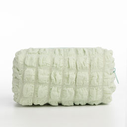 Косметичка на молнии женская, с подкладом, маленькая, фисташковая - Simaland фото 2