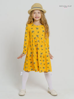 Платье Тиана одуванчики на желтом - Sovalina фото 4