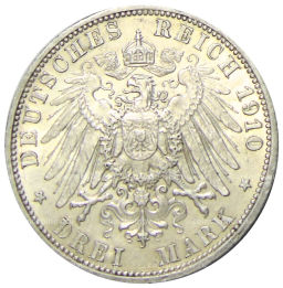 3 марки 1910 года А Германия (Пруссия)