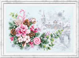 Набор для вышивания ЧУДЕСНАЯ ИГЛА арт.100-244 Рождественское настроение 32x22 см