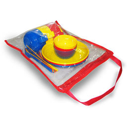 Набор посуды для пикника на 3перс. в мягком футляре (пластик.)