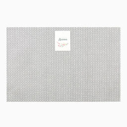 Салфетка на стол «Доляна», тёмное серебро, 45×30 см