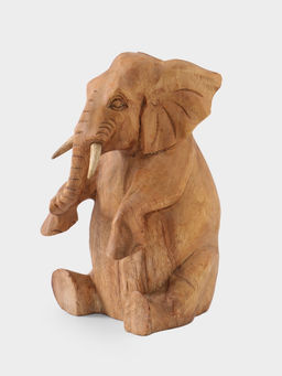 Сувенир «Слонёнок», 21×14×27 см, дерево суар, коричневый