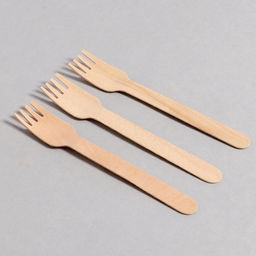 Цена за 2 шт. Вилки деревянные, 14 см, 12 шт