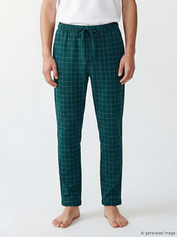 Standart Kal?p Ekose Erkek Pijama Alt?