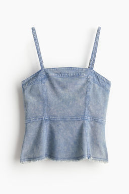 Top de tirantes con peplum