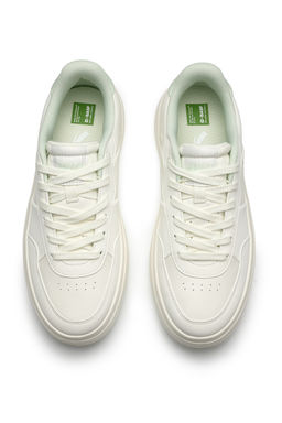 Кеды Бежевый/Зеленый