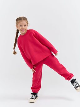 Джоггеры Фуксия с карманами утепленные - Bungly фото 5