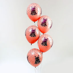 Воздушные шары латексные 12" «Ура, я родилась», 5 шт.