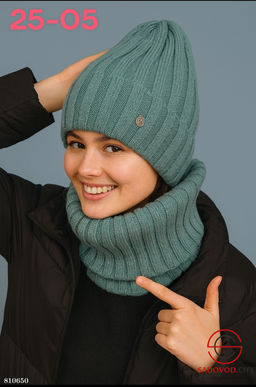 Набор 2в1 шапка внутри подкладка флис - Bruno фото 5