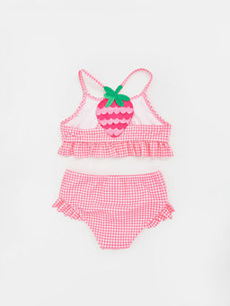 Ekose K?z ?ocuk Bikini Tak?m?