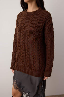 Pembe Yumusak Dokulu Genis Kal?p Triko Kazak TWOAW26KZ00135 - Trendyolmilla фото 13