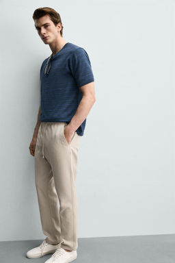PANTAL?N CINTURA JOGGER CONFORT / Beige - Zara фото 6