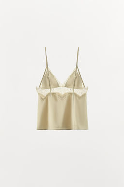 LIMITED EDITION SATIN LACE TOP