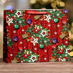 Пакет ламинированный горизонтальный Вязанка,49 х 40 х 19 см