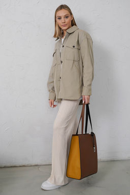 Сумка женская Ц-550.1 сигаро+жёлтый+черный