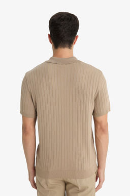 Standart Fit Polo Yaka Triko K_sa Kollu Ti__rt - Defacto фото 6