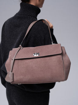 Замшевая сумка Nadi DBR 31356 капучино  фото 3