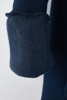 TRENDYOL MAN Siyah Oversize/Genis Kesim Fermuarl? Kapusonlu Ici Polarl? Basic Sweatshirt TMNAW25SW00050 - Trendyolmilla фото 41