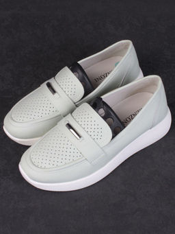 03-PDL 205-3 LT. GREEN Полуботинки женские (натуральная кожа) - Фабричный китай фото 5