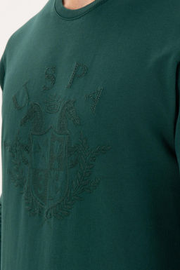 Erkek Koyu Ye_il Sweatshirt