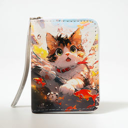 Кошелёк детский Выбражулька «Котик», на молнии, разноцветный