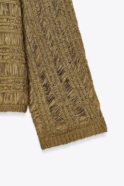 RIBBON KNIT SWEATER - Zara фото 8