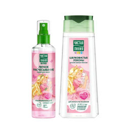 ЧИСТ.ЛИНИЯ набор "Шелковые локоны" (240мл+160мл) 24