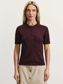 Вязаный кардиган с коротким рукавом / Zarina  фото 3