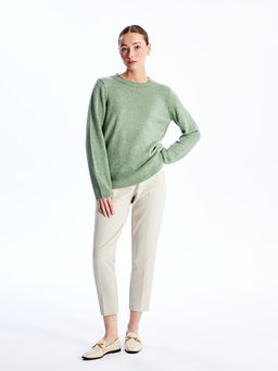 Bisiklet Yaka D?z Uzun Kollu Kad?n Triko Kazak - Waikiki фото 3